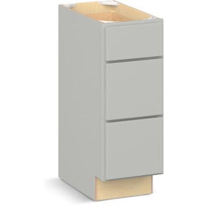 RELIABILT Parkstone II Vanity Base, Light Gray, 12" W, 3 Drawers, Fully Assembled, ADA - 641171 | Lowe's Pro Supply